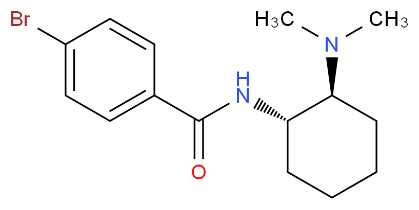 4-bromo-N-[(1S,2S)-2-(dimethylamino)cyclohexyl]benzamide_分子结构_CAS_67579-24-2