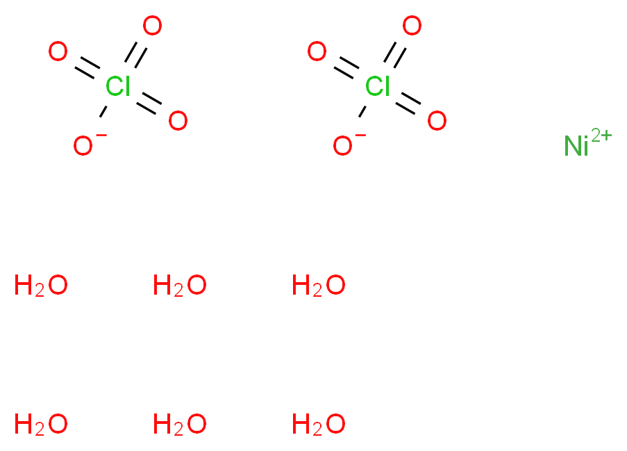 nickel(2+) ion hexahydrate diperchlorate_分子结构_CAS_13520-61-1