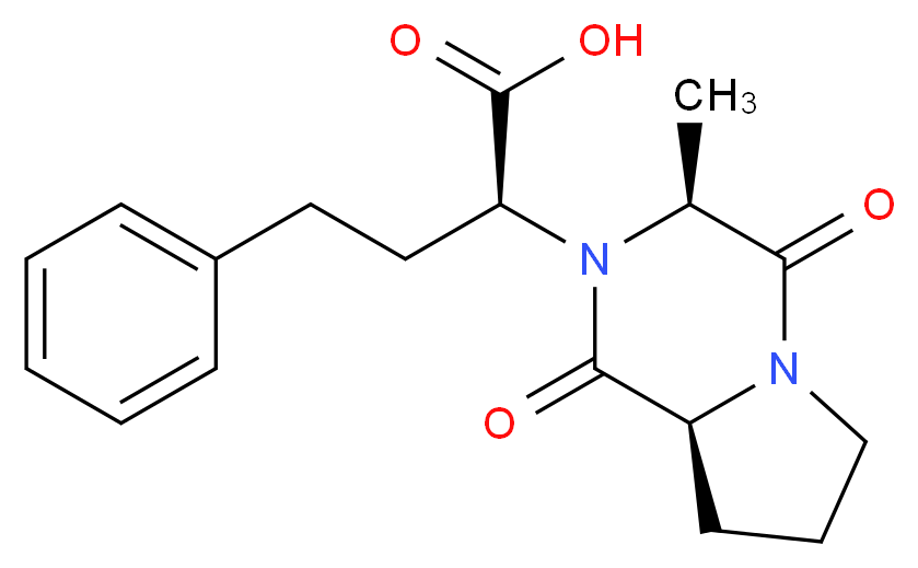 Enalapril Diketopiperazine Acid_分子结构_CAS_115623-21-7)