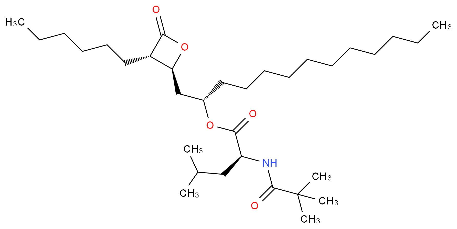 N-Deformyl-N-pivaloyl Orlistat_分子结构_CAS_1356017-35-0)