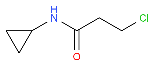 3-chloro-N-cyclopropylpropanamide_分子结构_CAS_573994-60-2