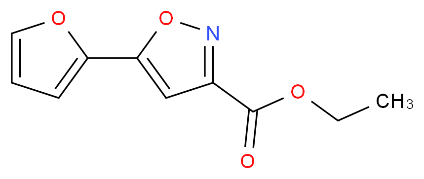 ethyl 5-(2-furyl)isoxazole-3-carboxylate_分子结构_CAS_33545-40-3)