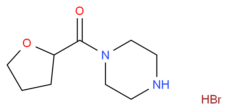 1-(oxolane-2-carbonyl)piperazine hydrobromide_分子结构_CAS_63590-62-5