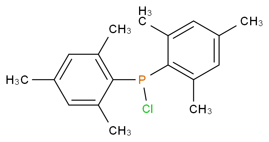 chlorobis(2,4,6-trimethylphenyl)phosphane_分子结构_CAS_67950-05-4