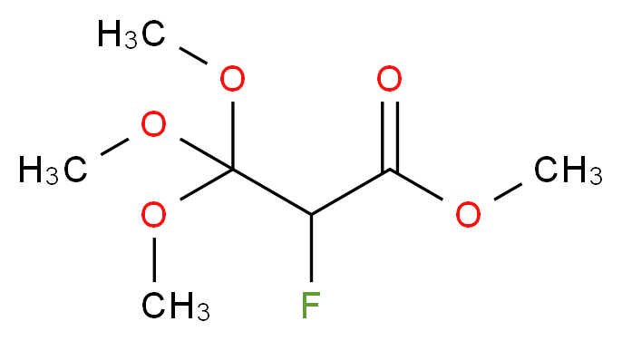 methyl 2-fluoro-3,3,3-trimethoxypropanoate_分子结构_CAS_77778-66-6