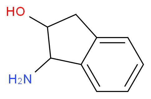 1-Amino-2-hydroxyindane_分子结构_CAS_7480-35-5)