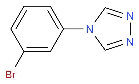 4-(3-Bromophenyl)-4H-1,2,4-triazole_分子结构_CAS_375858-05-2)