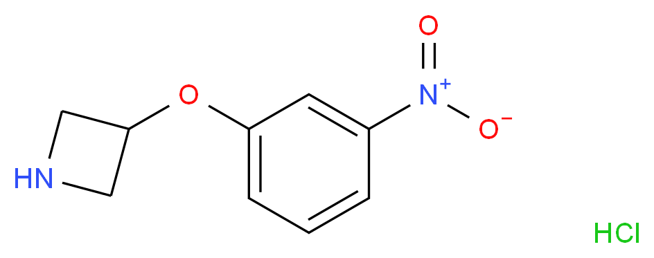 3-(3-nitrophenoxy)azetidine hydrochloride_分子结构_CAS_1373253-27-0