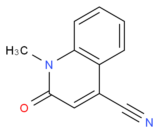 1-methyl-2-oxo-1,2-dihydroquinoline-4-carbonitrile_分子结构_CAS_)