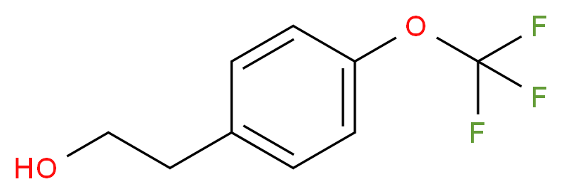 2-[4-(三氟甲氧基)苯基]乙醇_分子结构_CAS_196811-90-2)