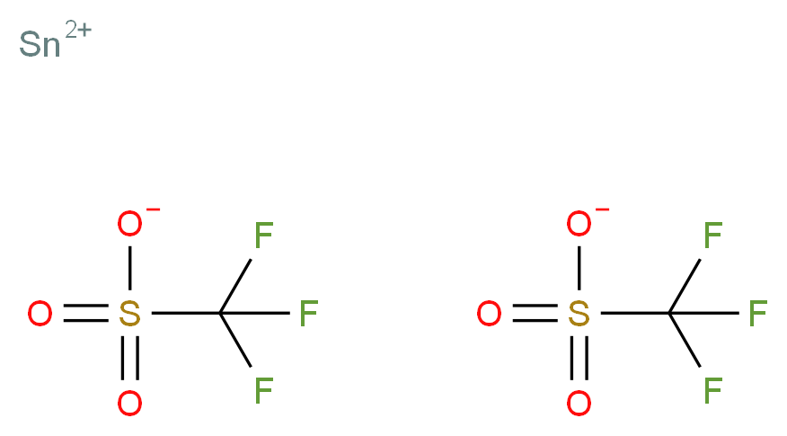 三氟甲烷磺酸锡_分子结构_CAS_62086-04-8)