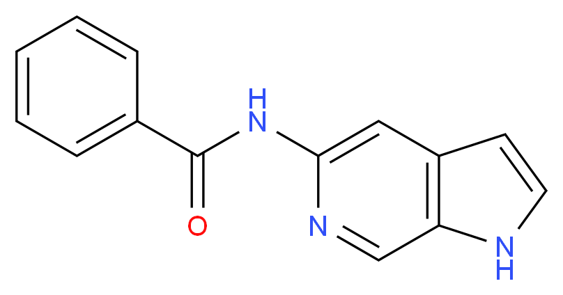 N-{1H-pyrrolo[2,3-c]pyridin-5-yl}benzamide_分子结构_CAS_300586-90-7