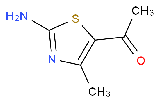 1-(2-amino-4-methyl-1,3-thiazol-5-yl)ethan-1-one_分子结构_CAS_30748-47-1