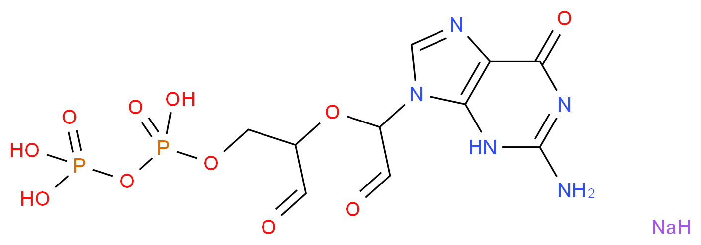 Guanosine 5′-diphosphate, periodate oxidized sodium salt_分子结构_CAS_103192-43-4)