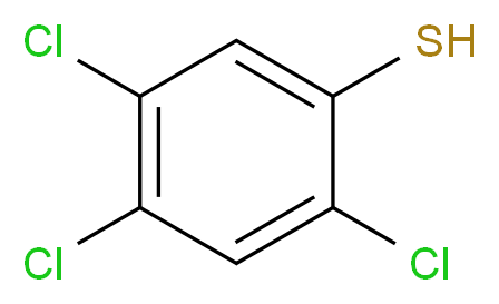 2,4,5-trichlorobenzene-1-thiol_分子结构_CAS_3773-14-6