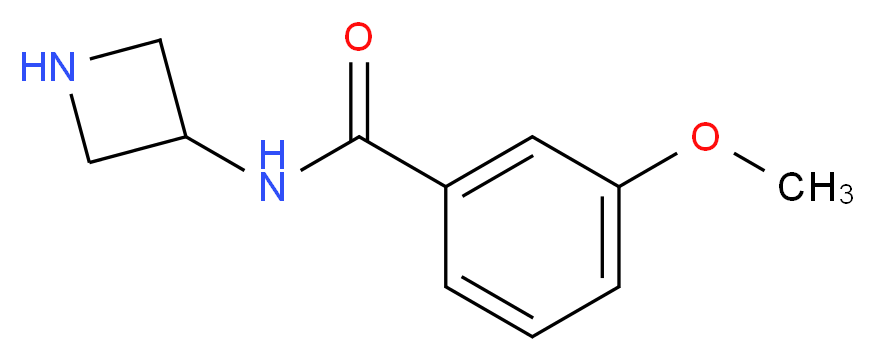N-(3-Azetidinyl)-3-methoxybenzamide_分子结构_CAS_)