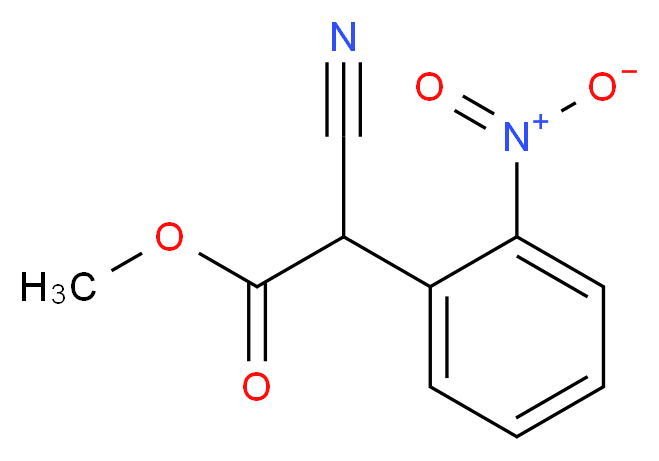 Methyl cyano(2-nitrophenyl)acetate_分子结构_CAS_113772-13-7)