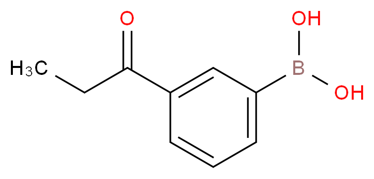 3-(Propionyl)benzeneboronic acid_分子结构_CAS_)