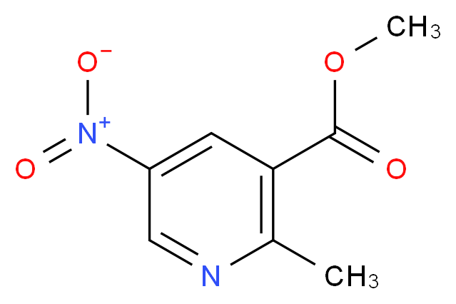 methyl 2-methyl-5-nitropyridine-3-carboxylate_分子结构_CAS_936130-27-7
