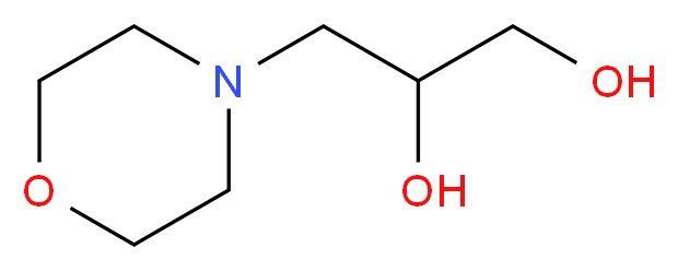 3-(morpholin-4-yl)propane-1,2-diol_分子结构_CAS_6425-32-7