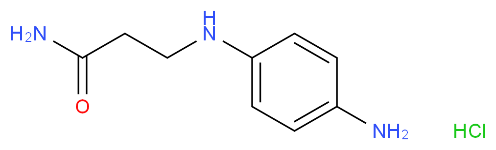 3-[(4-aminophenyl)amino]propanamide hydrochloride_分子结构_CAS_)