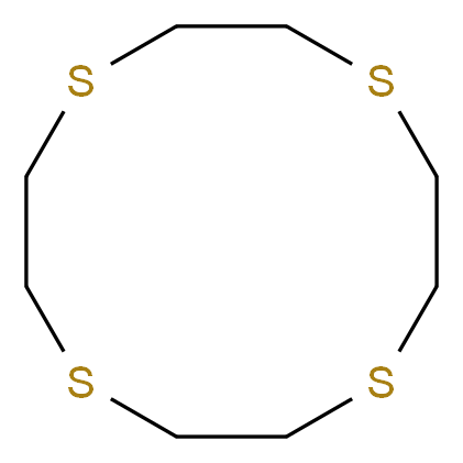 1,4,7,10-tetrathiacyclododecane_分子结构_CAS_25423-56-7