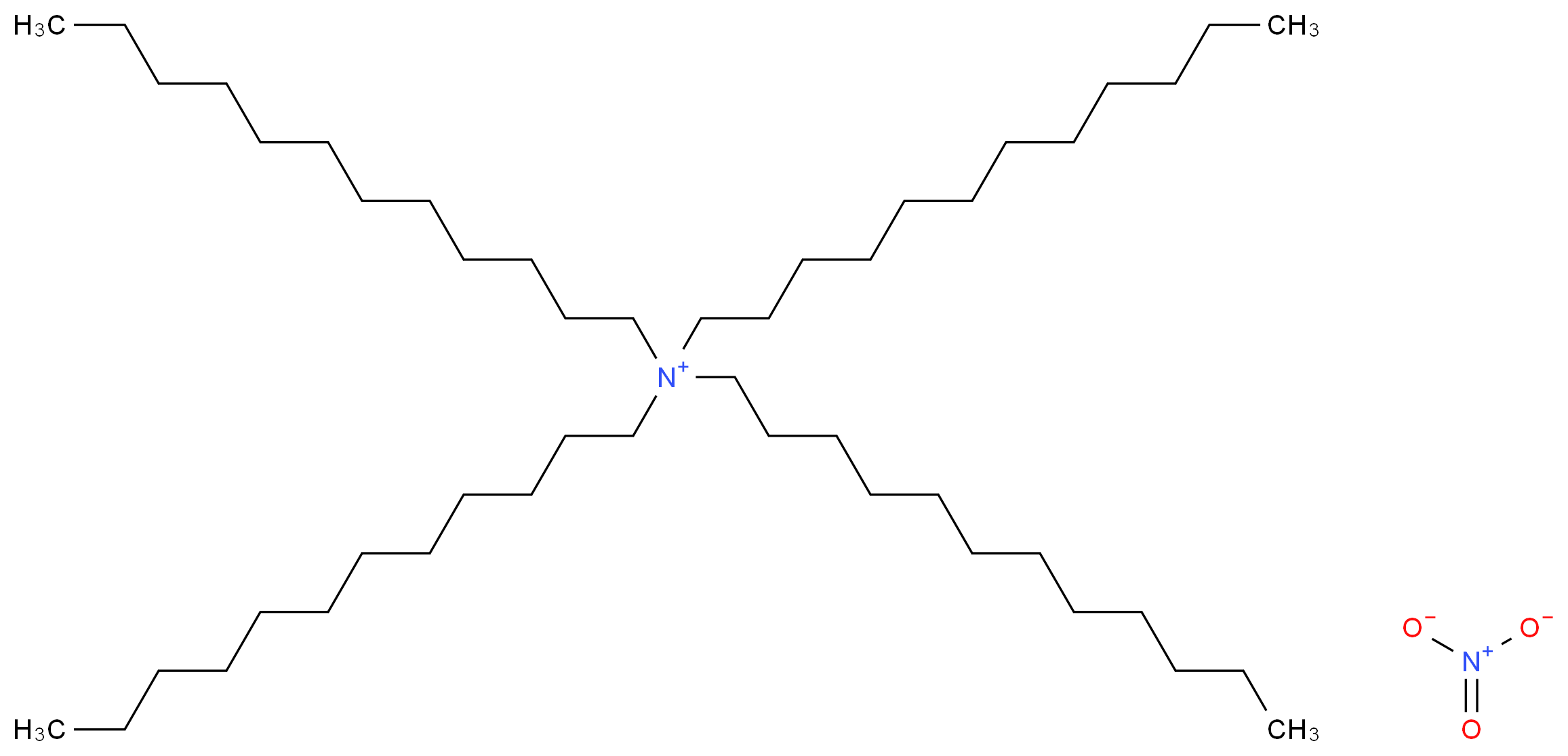 tetradodecylazanium nitrate_分子结构_CAS_63893-35-6