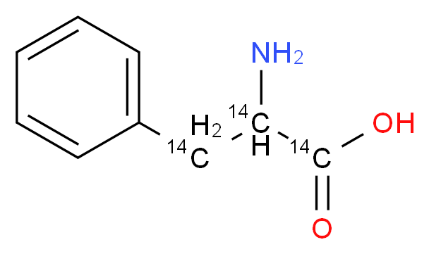 L-Phenylalanine-UL-14C hydrochloride_分子结构_CAS_658-69-5)