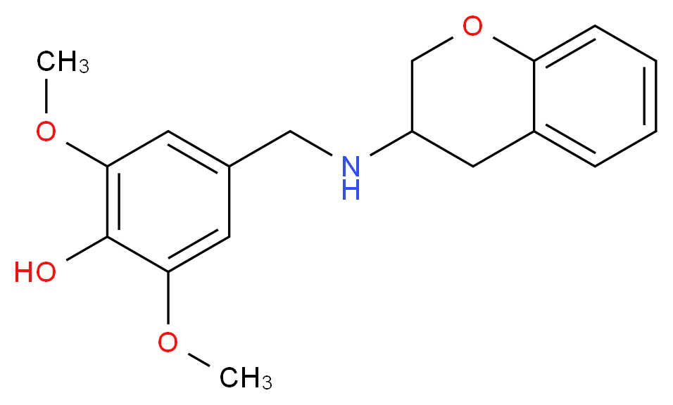 4-[(3,4-dihydro-2H-chromen-3-ylamino)methyl]-2,6-dimethoxyphenol_分子结构_CAS_)
