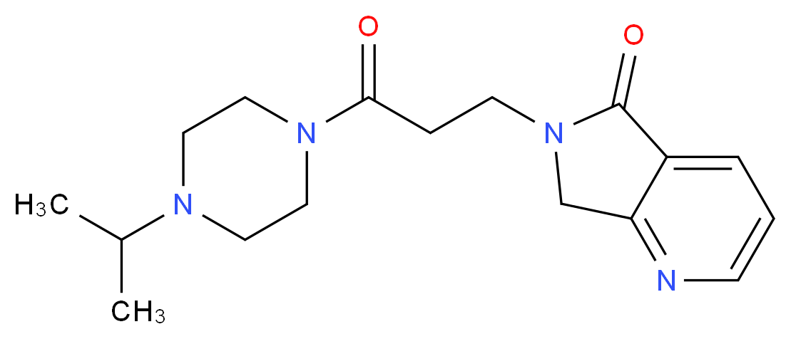6-[3-(4-isopropylpiperazin-1-yl)-3-oxopropyl]-6,7-dihydro-5H-pyrrolo[3,4-b]pyridin-5-one_分子结构_CAS_)