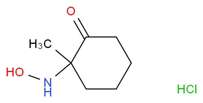 2-(Hydroxyamino)-2-methylcyclohexanone hydrochloride_分子结构_CAS_306935-62-6)