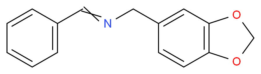 N-亚苄基-3,4-(亚甲基二氧基)苯甲胺_分子结构_CAS_112776-37-1)