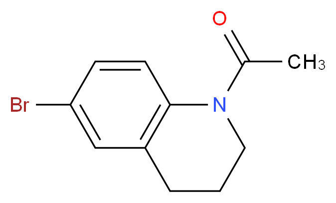 1-(6-bromo-1,2,3,4-tetrahydroquinolin-1-yl)ethan-1-one_分子结构_CAS_22190-40-5