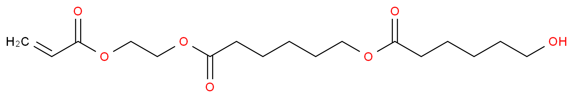 6-oxo-6-[2-(prop-2-enoyloxy)ethoxy]hexyl 6-hydroxyhexanoate_分子结构_CAS_80413-52-1