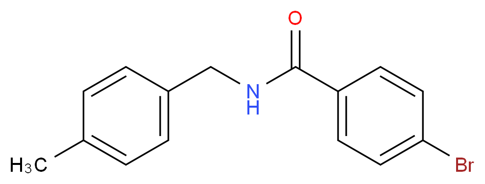 4-bromo-N-[(4-methylphenyl)methyl]benzamide_分子结构_CAS_346696-13-7