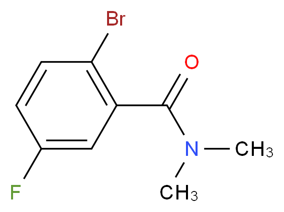 2-bromo-5-fluoro-N,N-dimethylbenzamide_分子结构_CAS_951884-08-5