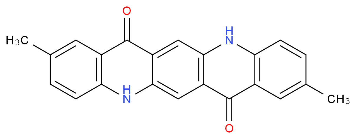 2,9-dimethyl-5,7,12,14-tetrahydro-5,12-diazapentacene-7,14-dione_分子结构_CAS_980-26-7