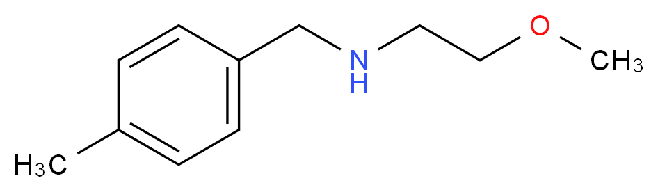 (2-methoxyethyl)[(4-methylphenyl)methyl]amine_分子结构_CAS_827328-61-0