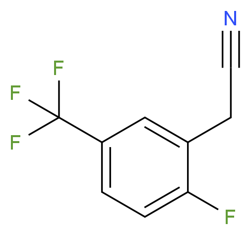 2-[2-fluoro-5-(trifluoromethyl)phenyl]acetonitrile_分子结构_CAS_220227-59-8