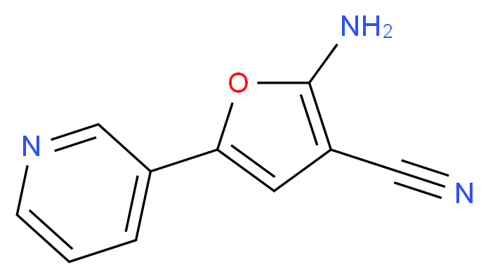 2-AMINO-5-(PYRIDIN-3-YL)FURAN-3-CARBONITRILE_分子结构_CAS_857663-89-9)