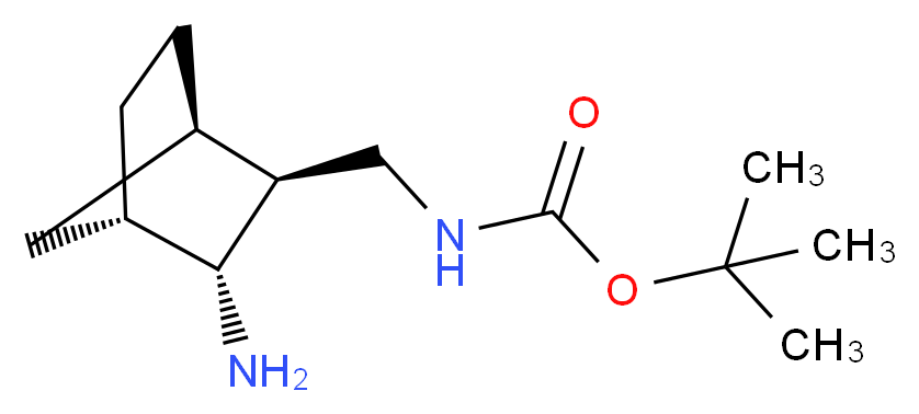 tert-butyl [(1R,2S,3R,4S)-3-aminobicyclo[2.2.1]hept-2-yl]methylcarbamate_分子结构_CAS_)