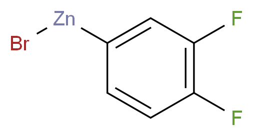 3,4-Difluorophenylzinc bromide, 0.5M in THF_分子结构_CAS_737797-28-3)