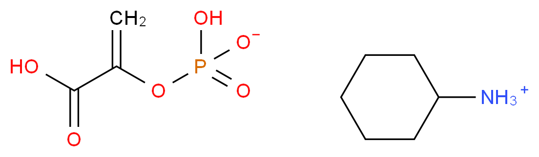 磷酸烯醇丙酮酸单环己胺盐_分子结构_CAS_10526-80-4)