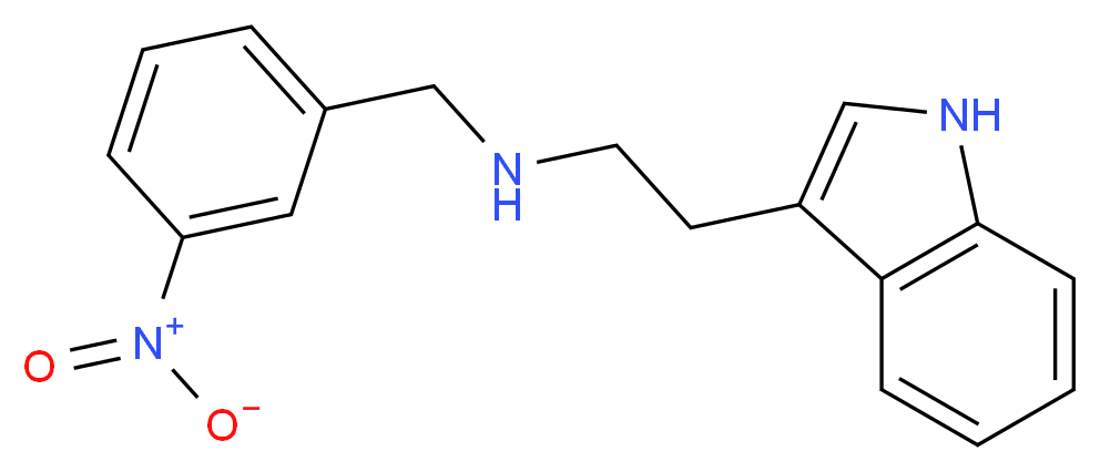 2-(1H-indol-3-yl)-N-(3-nitrobenzyl)ethanamine_分子结构_CAS_355816-40-9)