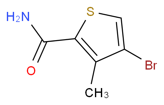 4-bromo-3-methylthiophene-2-carboxamide_分子结构_CAS_945557-05-1