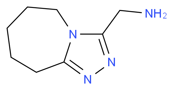 (6,7,8,9-tetrahydro-5H-[1,2,4]triazolo[4,3-a]azepin-3-ylmethyl)amine_分子结构_CAS_885461-42-7)
