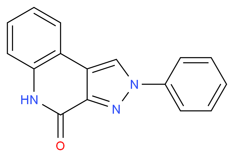 2-phenyl-2H,4H,5H-pyrazolo[3,4-c]quinolin-4-one_分子结构_CAS_109740-09-2