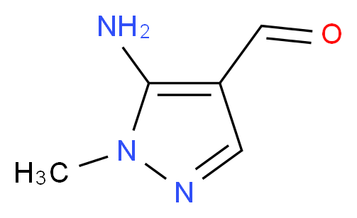 5-amino-1-methyl-1H-pyrazole-4-carbaldehyde_分子结构_CAS_62564-90-3