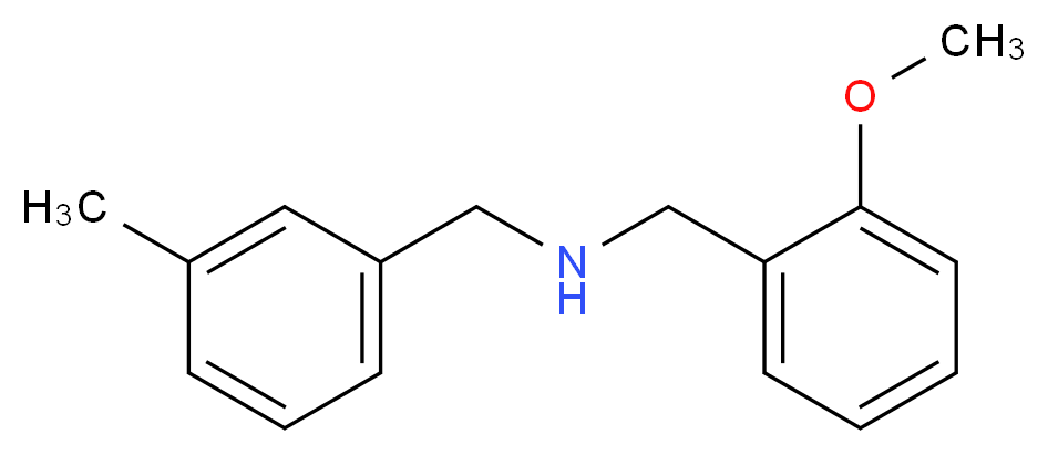 [(2-methoxyphenyl)methyl][(3-methylphenyl)methyl]amine_分子结构_CAS_418787-25-4