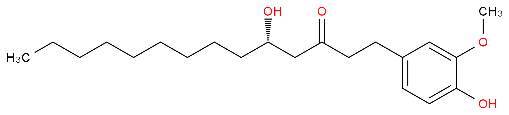 (5S)-5-hydroxy-1-(4-hydroxy-3-methoxyphenyl)tetradecan-3-one_分子结构_CAS_23513-15-7